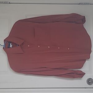 Women's Vintage Country Shop 100% Sulk Rust Shirt Size 16
